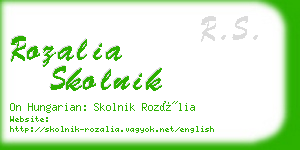 rozalia skolnik business card